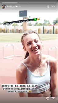 Femke Bol's Instagram Story